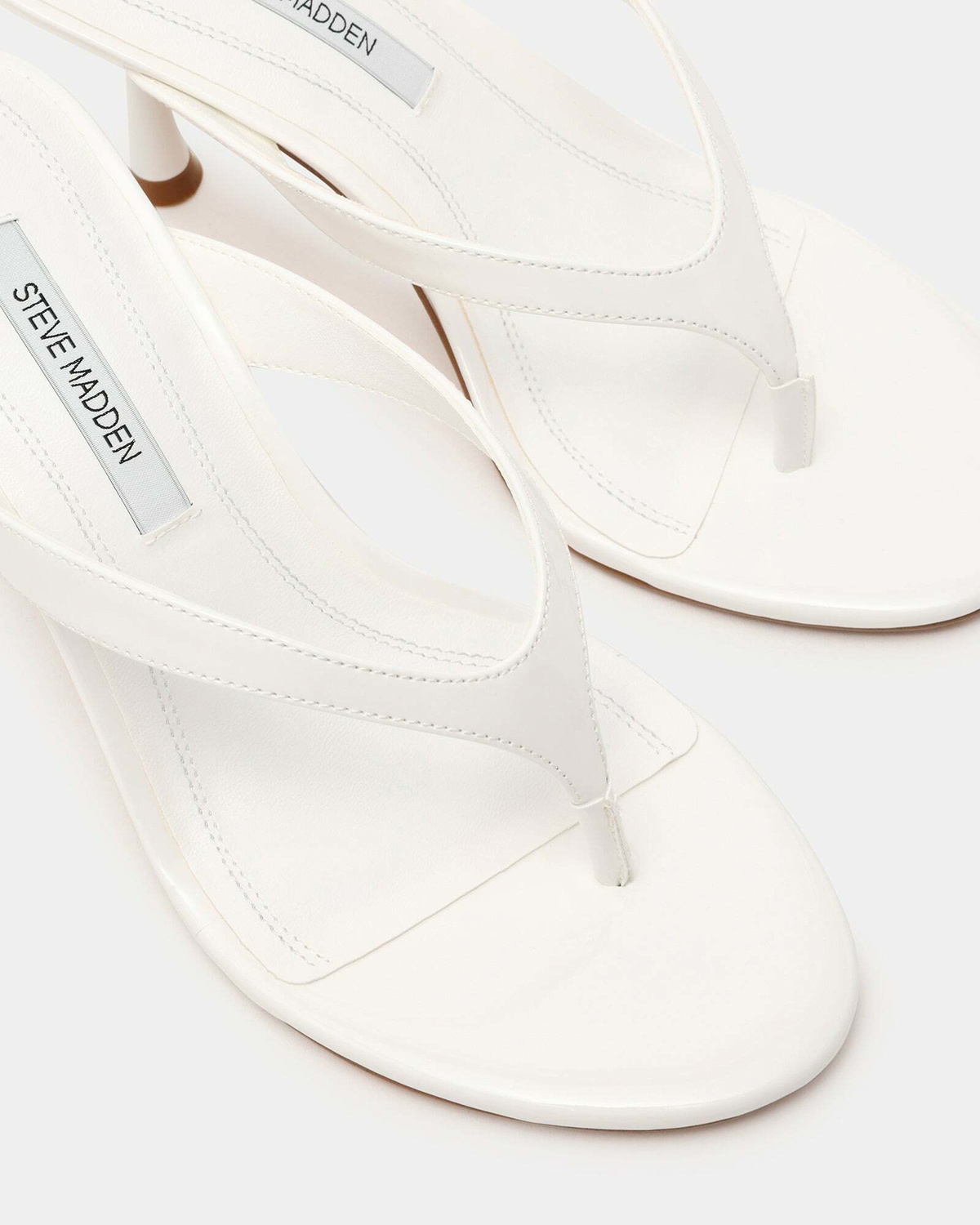 Steve Madden Faroh Heels in White Patent