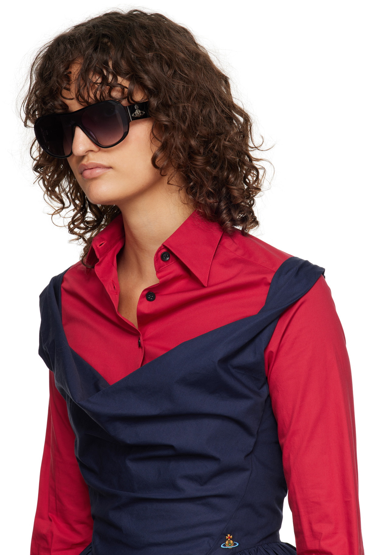 ★Vivienne Westwood★ ブラック Athalia サングラス Athalia Sunglasses in BLACK | Vivienne Westwood®
