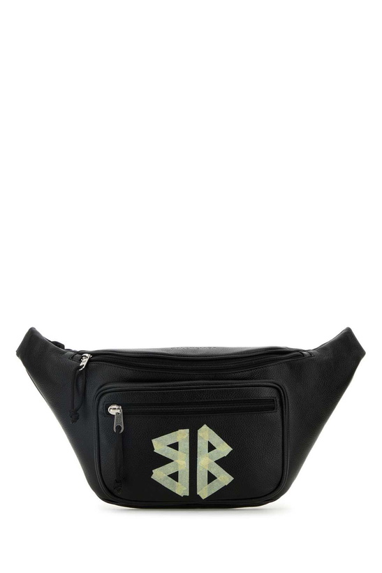 Photo: Balenciaga Black Leather Explorer Belt Bag