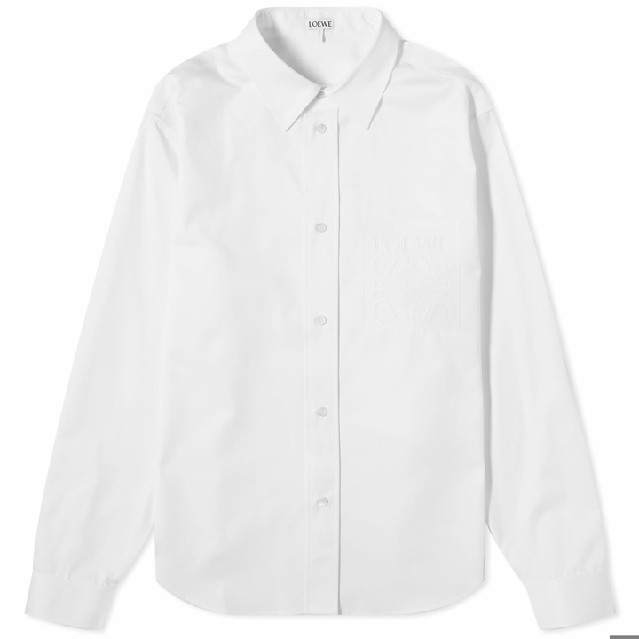 Photo: Loewe Men's Anagram Pocket Shirt in White