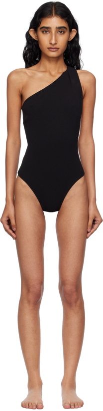 Photo: Haight Black Crepe Luisa Swimsuit
