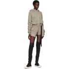 Rick Owens DRKSHDW Gray Tower Fog Boxers Shorts