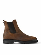 Majordome - M11 Waxed-Suede Chelsea Boots - Brown