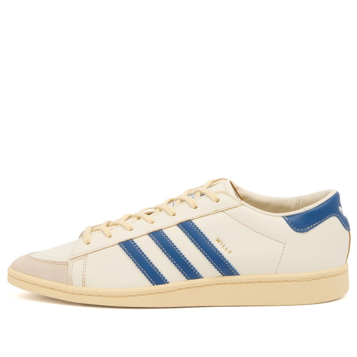 Photo: Adidas x Willy Chavarria Jabbar Dress Sneaker in Off White/Dark Marine/Warm Vanilla