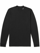 Nike - Stretch Cotton-Blend Jersey Mock-Neck T-Shirt - Black