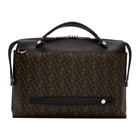 Fendi Black and Brown Forever Fendi By The Way Briefcase