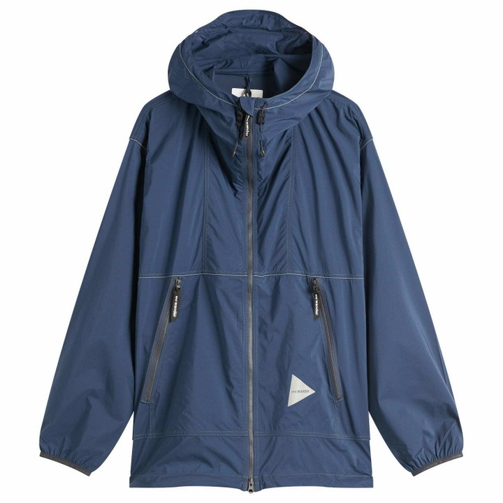 Photo: and wander Men's Pertex Wind Jacket in Navy