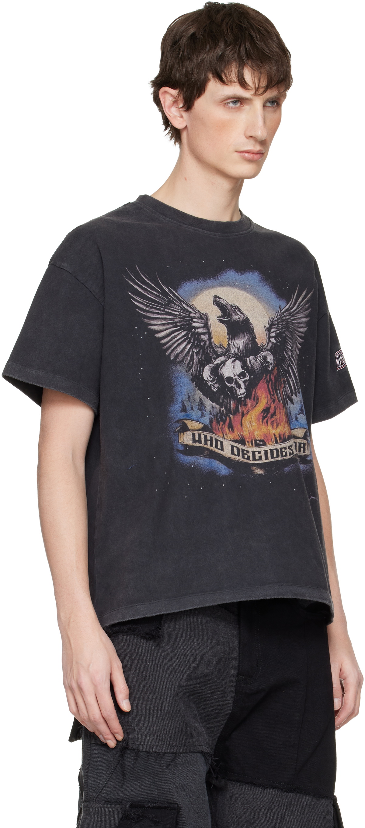 Who Decides War Black Moon Jersey T-shirt