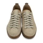 Feit Grey Suede Hand-Sewn Low Latex Sneakers