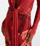 Johanna Ortiz Printed midi dress