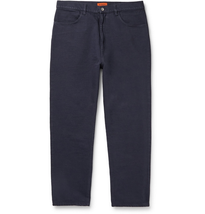 Photo: Barena - Tapered Cotton-Blend Twill Trousers - Blue