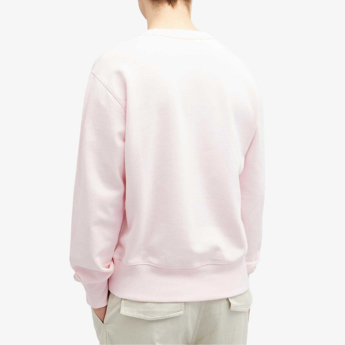 Acne Studios Men's Fairah X Face Crew Sweat in Light Pink Acne Studios