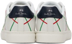 PS by Paul Smith White Abstract Rex Sneakers