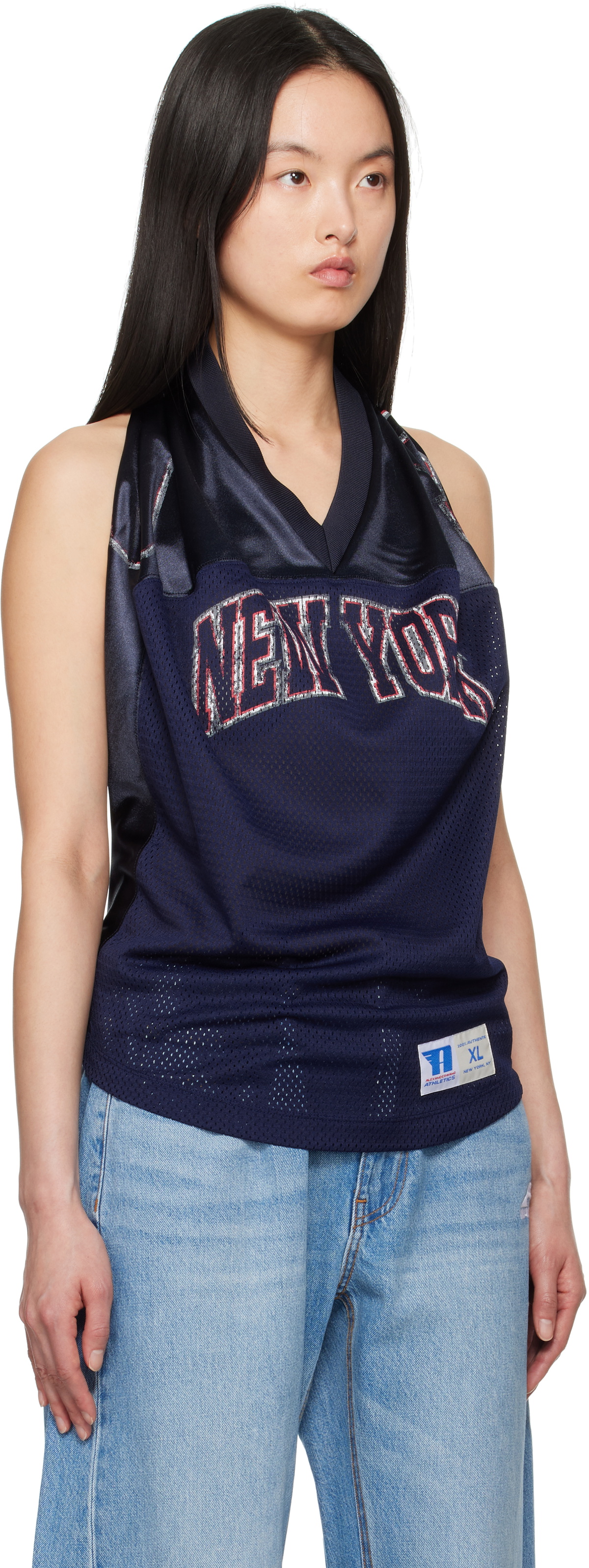 Alexander Wang Navy Sport Jersey Tank Top Alexander Wang