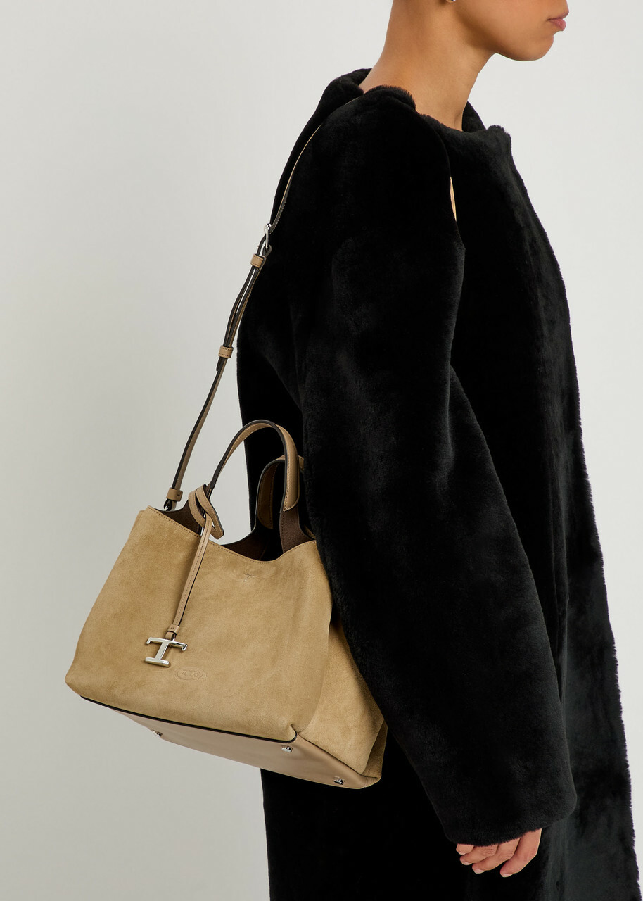 Tods Suede top Handle bag - Tan - One Size