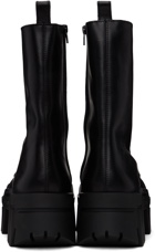 Balenciaga Black Bulldozer Lace-Up Boots