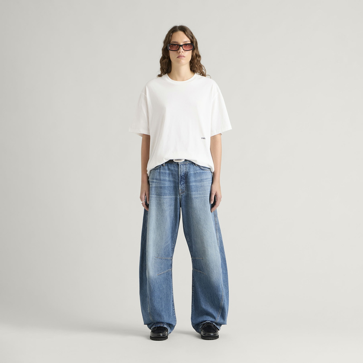 END. Signature T-shirt in Off White