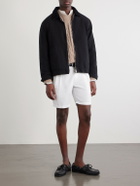 Mr P. - Corduroy-Trimmed Organic Cotton Coach Jacket - Black