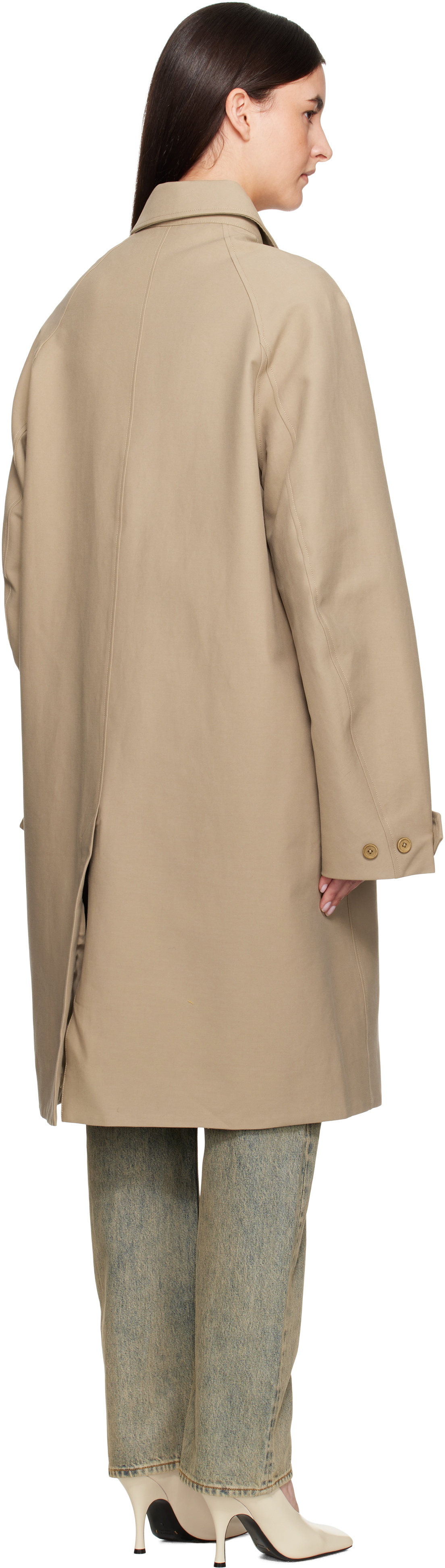 Entire Studios Beige Duster Trench Coat
