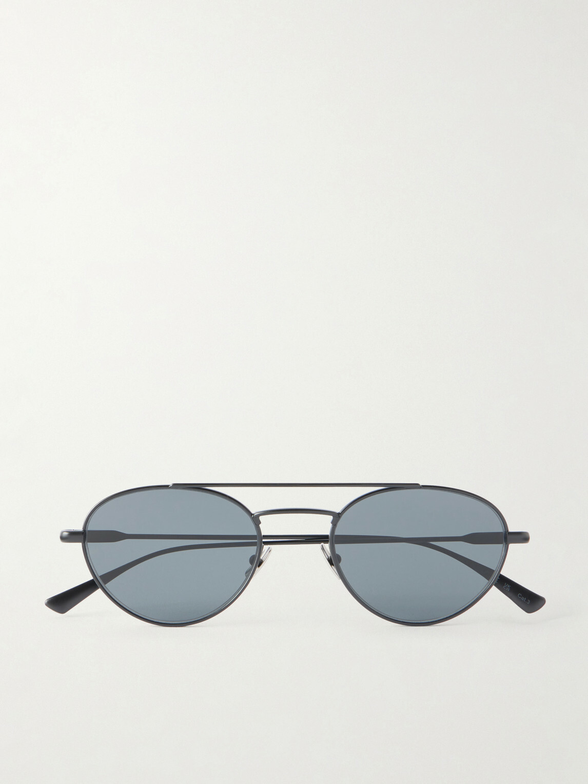 SAINT LAURENT - Double-Bridge Round-Frame Metal Sunglasses - Black