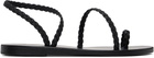 Ancient Greek Sandals Black Eleftheria Sandals