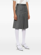 Peter Do Grey Wide-Leg Layered Shorts