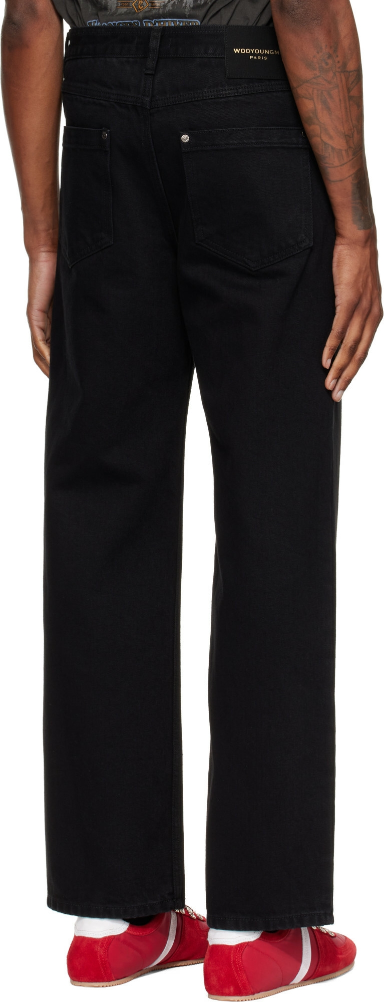 WOOYOUNGMI Black Straight Jeans
