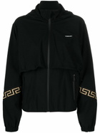 Versace Black Greca Print Track Jacket
