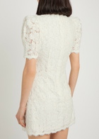 Rebecca Vallance Dillon Crystal and Sequin-embellished Lace Mini Dress Ivory