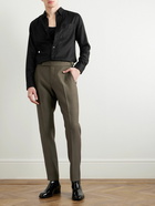 TOM FORD - Atticus Straight-Leg Wool and Silk-Blend Suit Trousers - Green