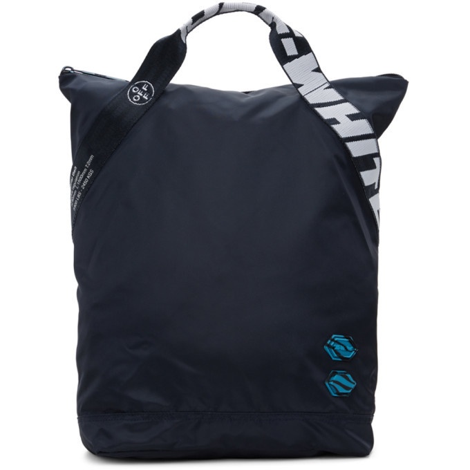 Photo: Off-White Blue Twill Backpack