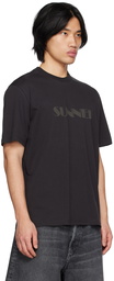 SUNNEI Black Printed T-Shirt