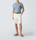 Fedeli Cotton piqué polo shirt