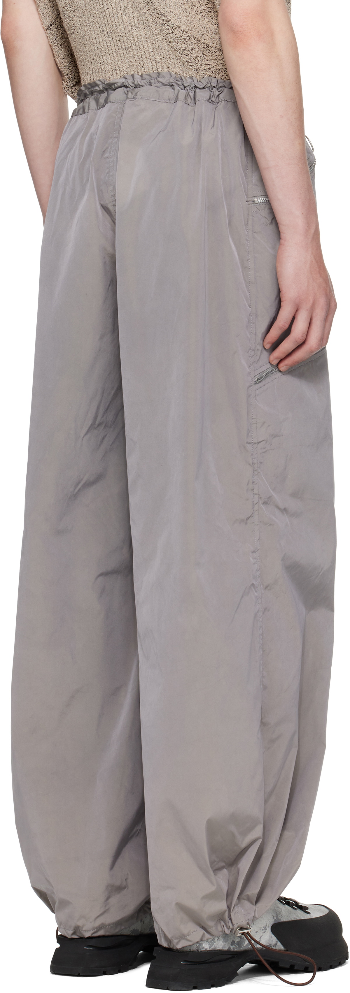 Charlie Constantinou SSENSE Exclusive Gray Nylon Essential Cargo Pants