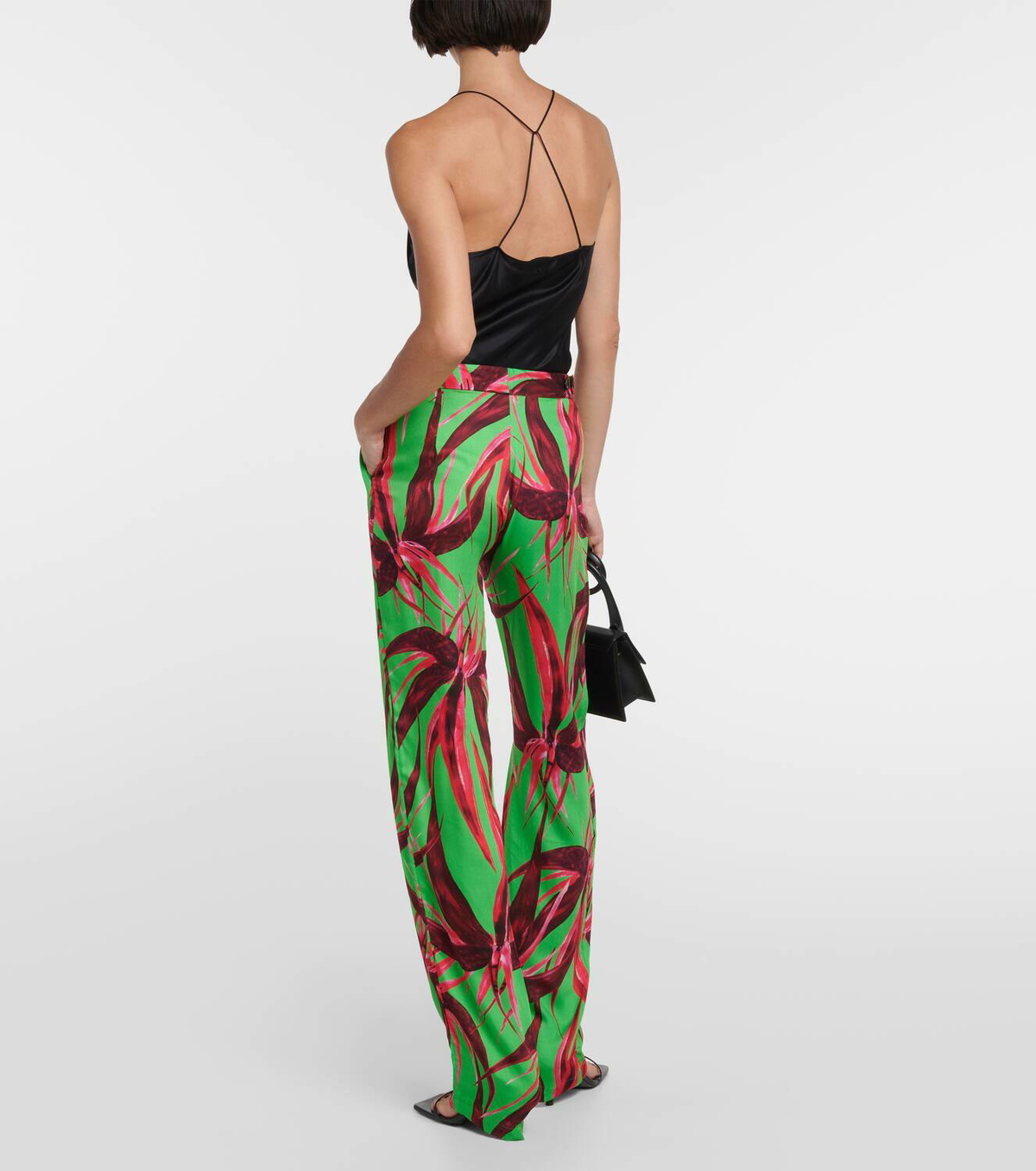 Louisa Ballou Floral straight pants
