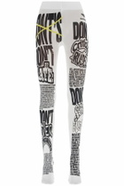TYT printed tights tyt x White