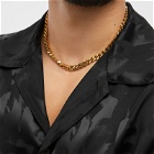 Alexander McQueen Men's Skull Chain Necklace in Gold