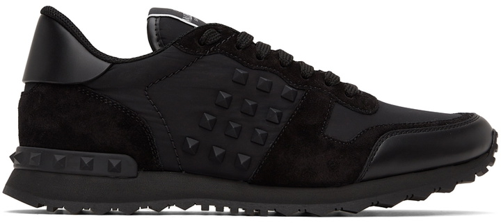 Photo: Valentino Garavani Black Monotone Rockrunner Sneakers