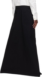 Rick Owens Black Temple Odetta Cargo Skirt