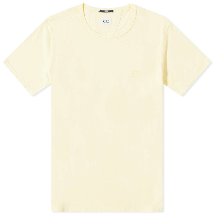Photo: C.P. Company Men's Pique Pastel T-Shirt in Pastel Yellow