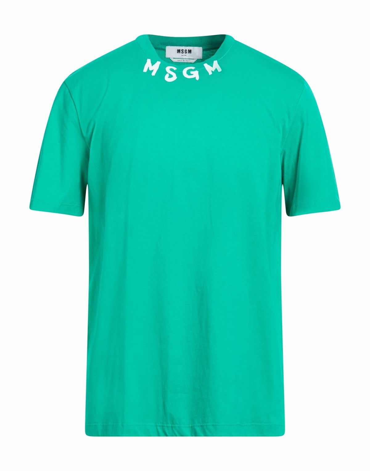 Msgm Mens T-shirt Emerald in Green