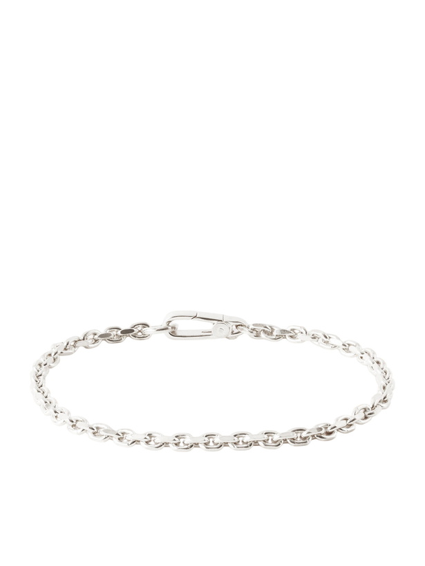Photo: Mikia - Sterling Silver and Emerald Chain Bracelet - Silver