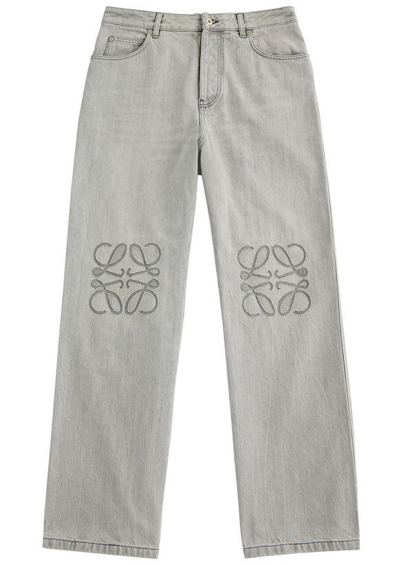 Photo: Loewe Anagram Wide-leg Jeans Grey