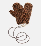 Max Mara Ombrato alpaca, wool, and silk teddy mittens