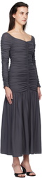 Paloma Wool Gray Catalina Midi Dress