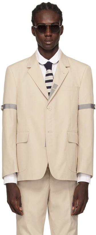 Photo: Thom Browne Beige Button Blazer