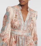 Zimmermann August printed linen midi dress