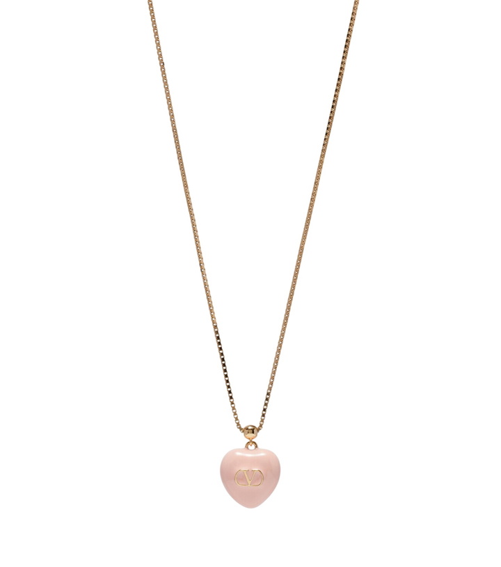 Photo: Valentino VLogo enamel pendant necklace
