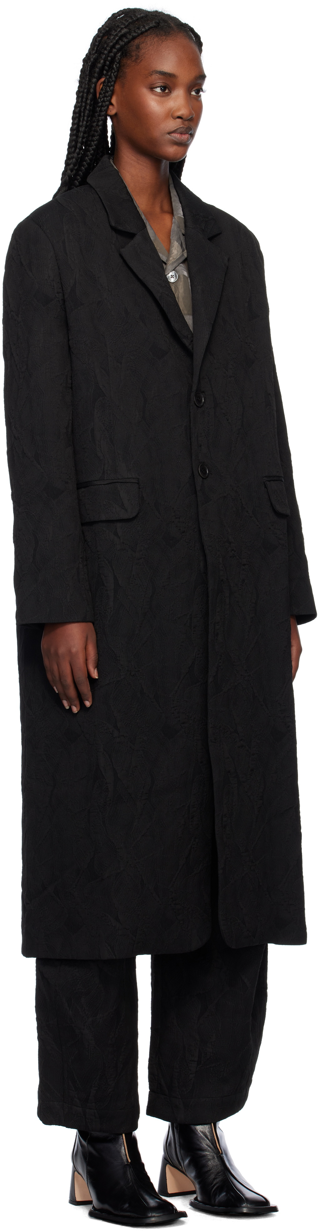 Henrik Vibskov Black Cloud Long Coat