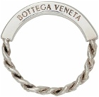 Bottega Veneta Silver Curb Chain Ring